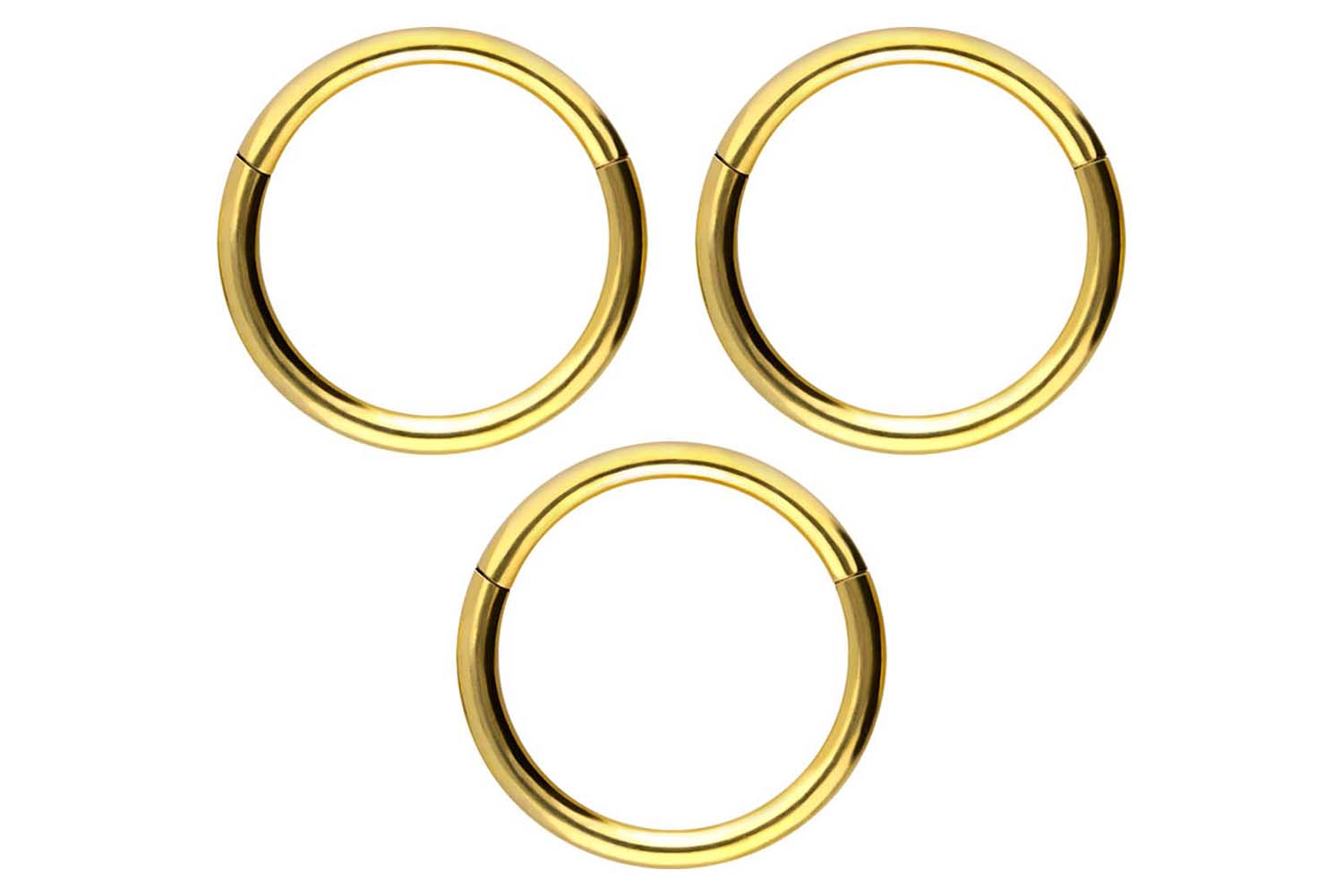 SET Chirurgenstahl Segmentring Clicker Piercing